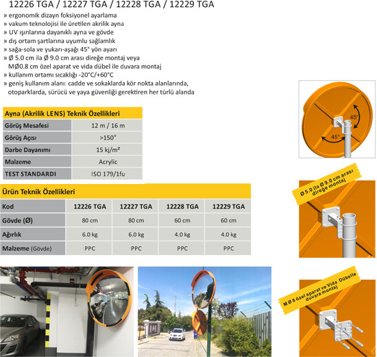 Otopark Trafik Güvenlik Aynası