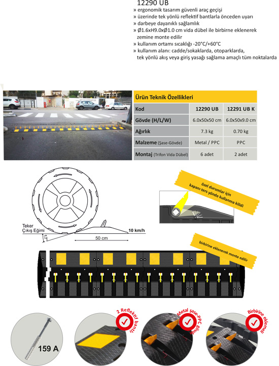 Otopark Refüj Ayırıcı Duba