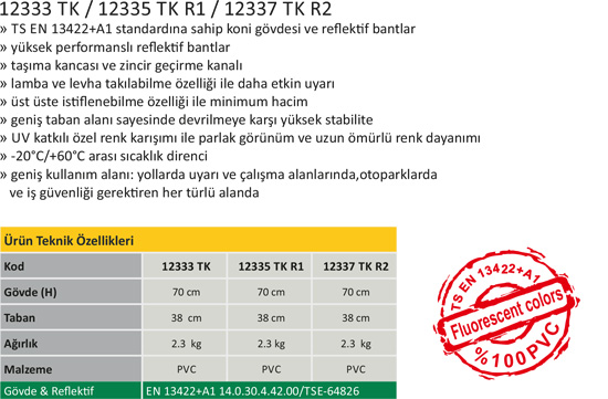 Pvc Trafik Konisi