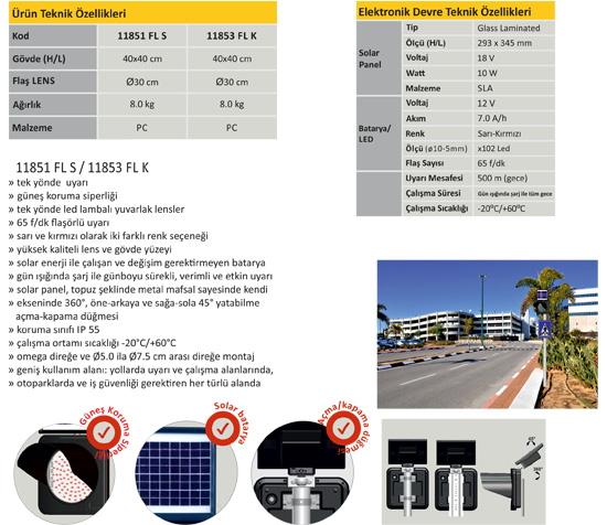 Solar Ledli Lamba